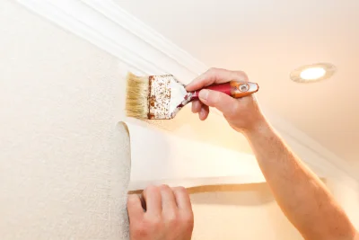 Pose de papier peint à Bouchet — revêtements muraux et toiles de verre